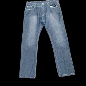 Vtg Indigo 30 Jeans Mens 40x34  Blue  Baggy Hip Hop Streetwear Distressed Y2k 90